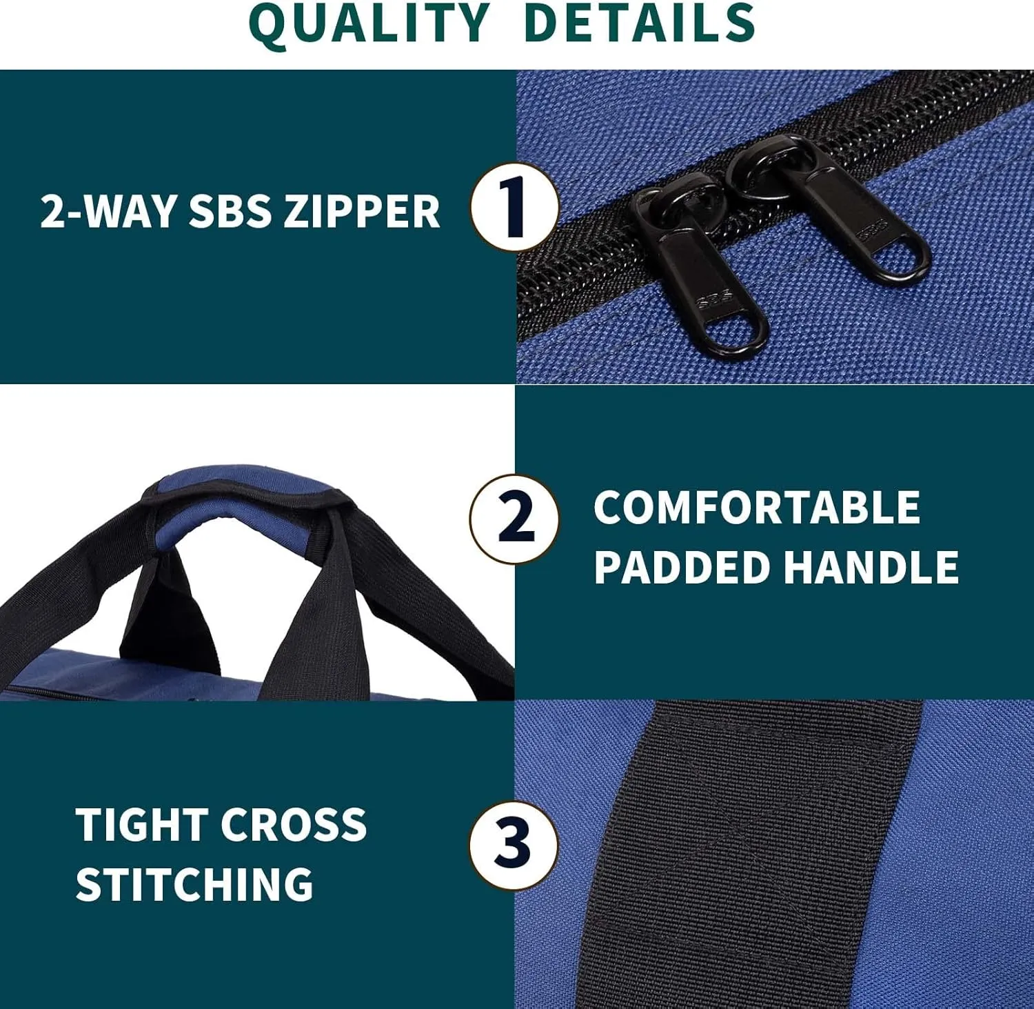 Vorspack Extra Large Duffle Bag for Travel - 100L Duffel Bag for Men Gear Bag for Storage Foldable Weekender Bag for Overnight Camping - Blue