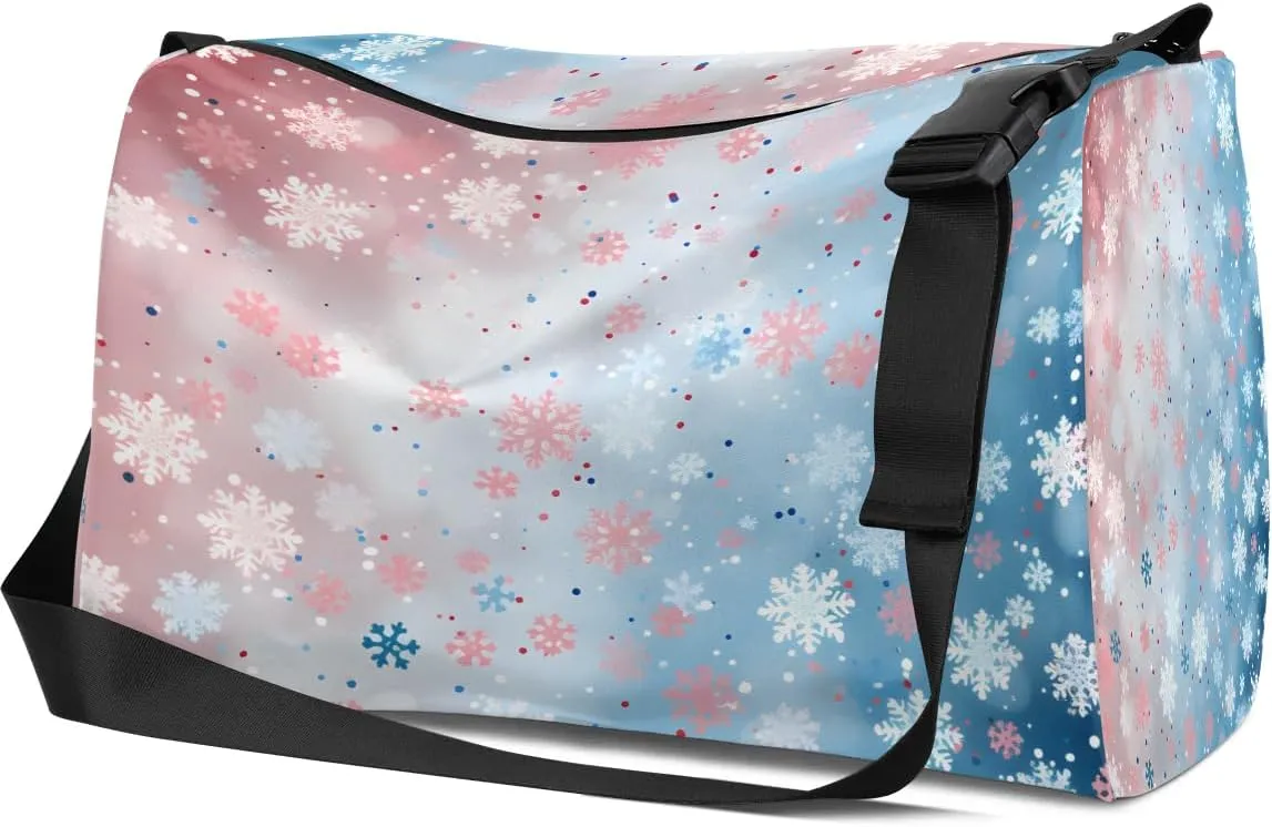 Weekend Bag Abstract Pattern Graceful Lightweight Carry On Duffel Bag Waterproof Gym Bag Pu Leather Duffle Bag for Workout Travel Sport