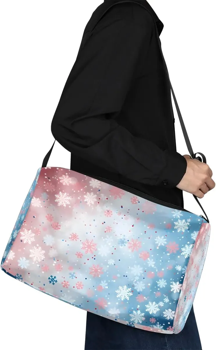 Weekend Bag Abstract Pattern Graceful Lightweight Carry On Duffel Bag Waterproof Gym Bag Pu Leather Duffle Bag for Workout Travel Sport