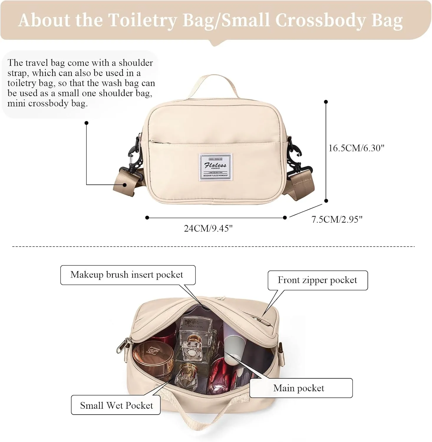 Weekender Bags for Women,Personal Item Travel Bag with Shoes Compartment,Overnight Travel Duffel Bag with Toiletry Bag