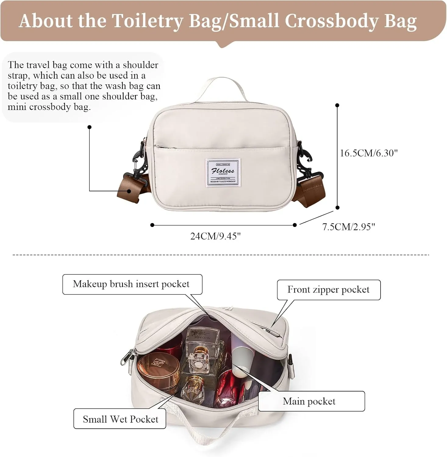 Weekender Bags for Women,Personal Item Travel Bag with Shoes Compartment,Overnight Travel Duffel Bag with Toiletry Bag,Medium