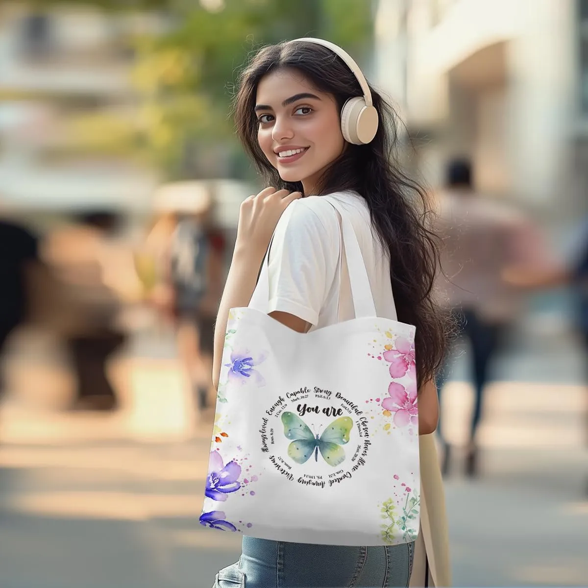 Wenboco Motivational Gifts Tote Bag Reusable Grocery Bags Beach Bag, Inspirational Gifts 1