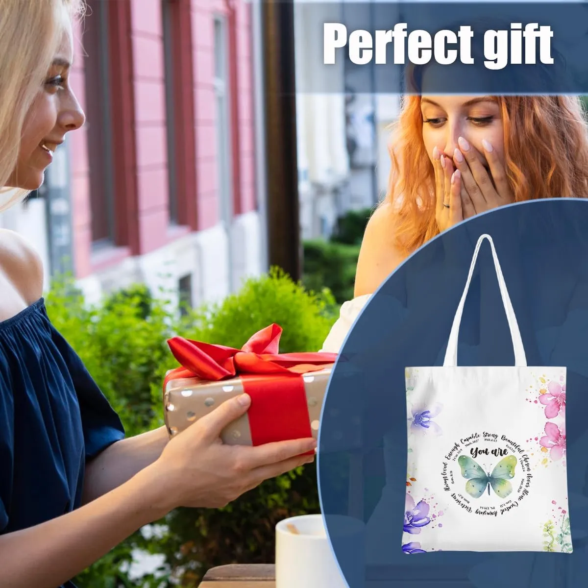 Wenboco Motivational Gifts Tote Bag Reusable Grocery Bags Beach Bag, Inspirational Gifts 1