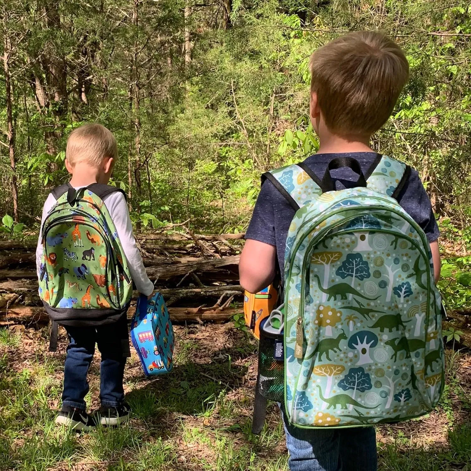 Wildkin 15-inch Kids Backpack – Durable, Padded, Adjustable for School & Travel - Dinomite Dinosaurs