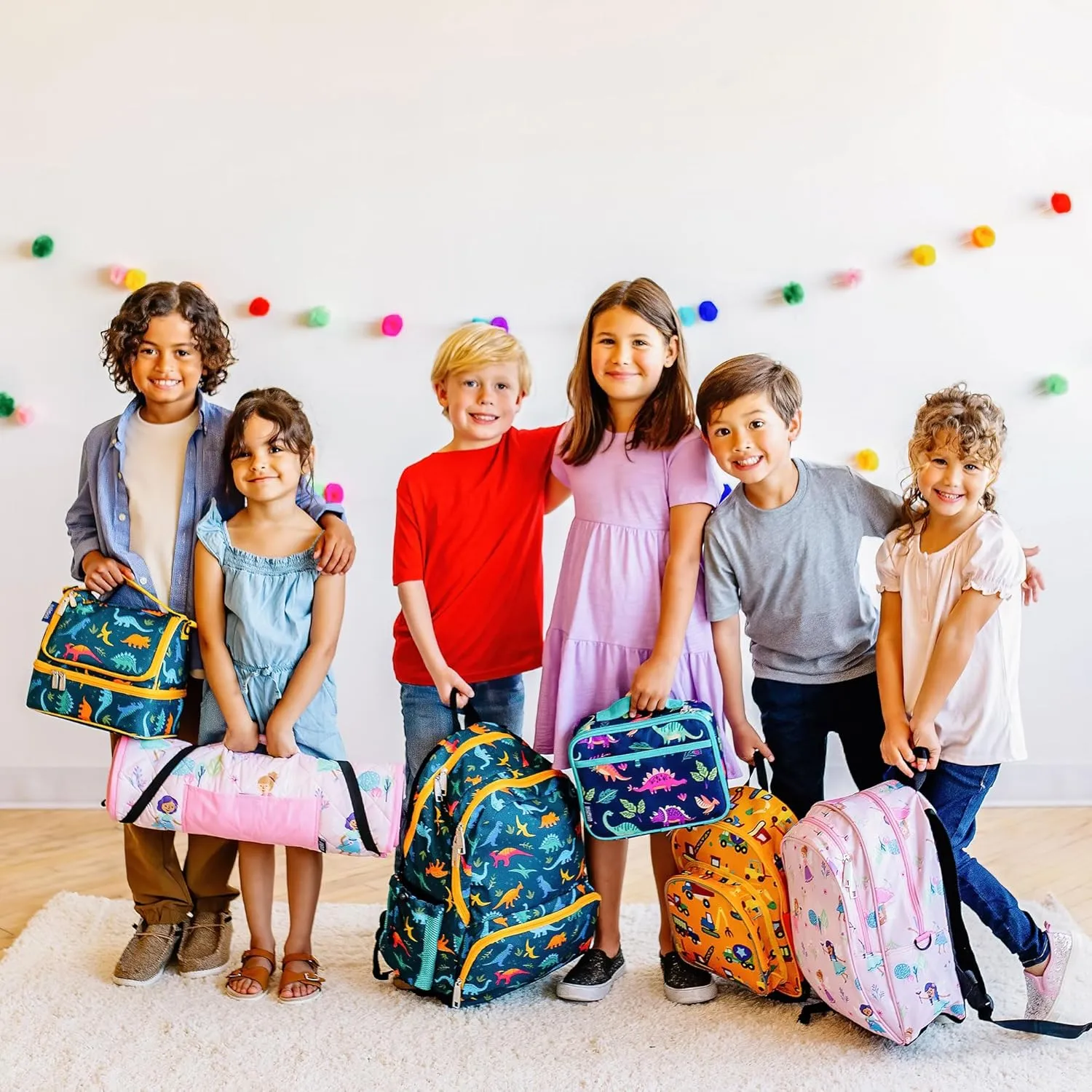 Wildkin 15-inch Kids Backpack – Durable, Padded, Adjustable for School & Travel - Dinomite Dinosaurs