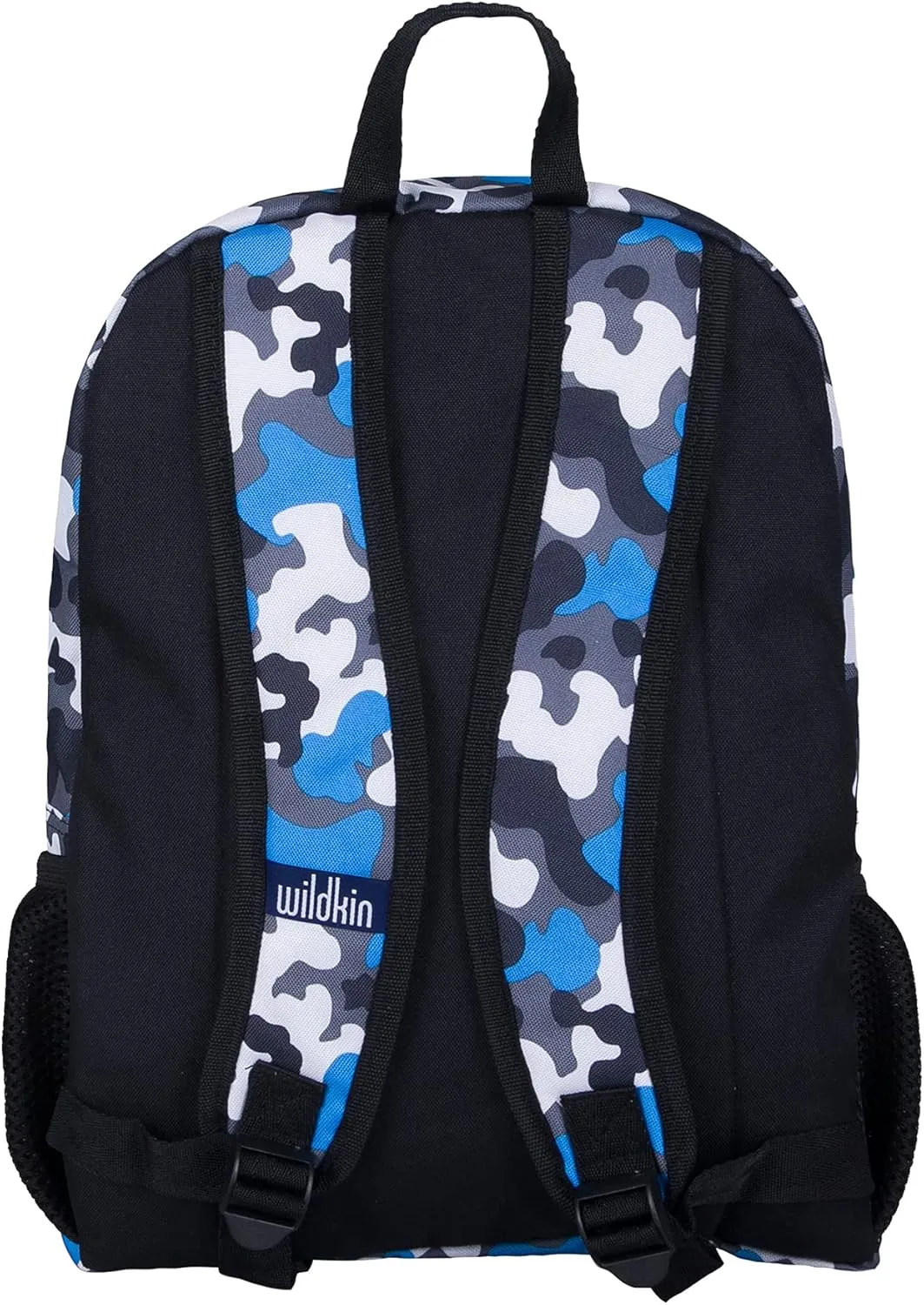 Wildkin 16-inch Kids Backpack – Durable, Padded & Spacious School Bag for Boys & Girls - Blue Camo