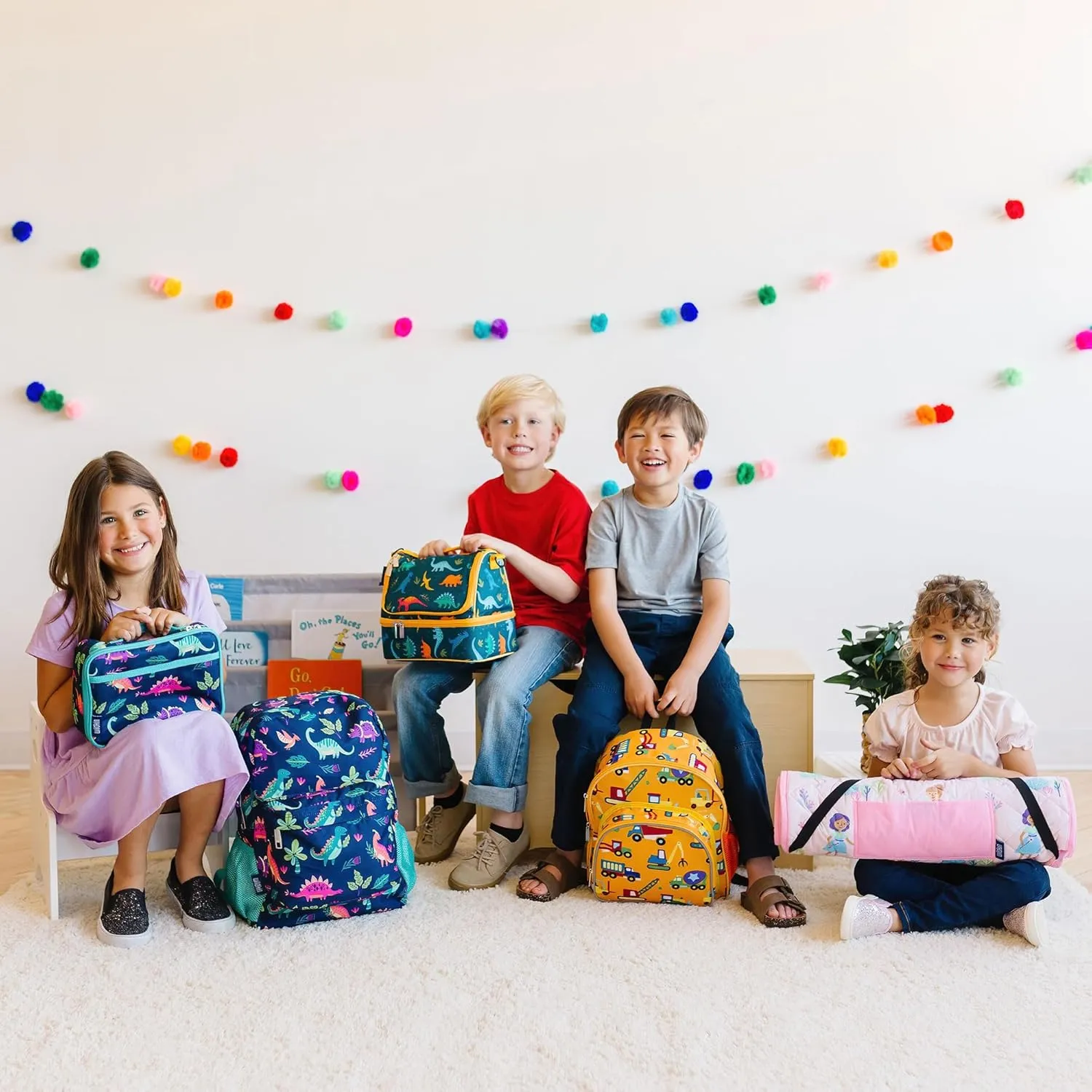 Wildkin 16-inch Kids Backpack – Durable, Padded & Spacious School Bag for Boys & Girls (Holographic)