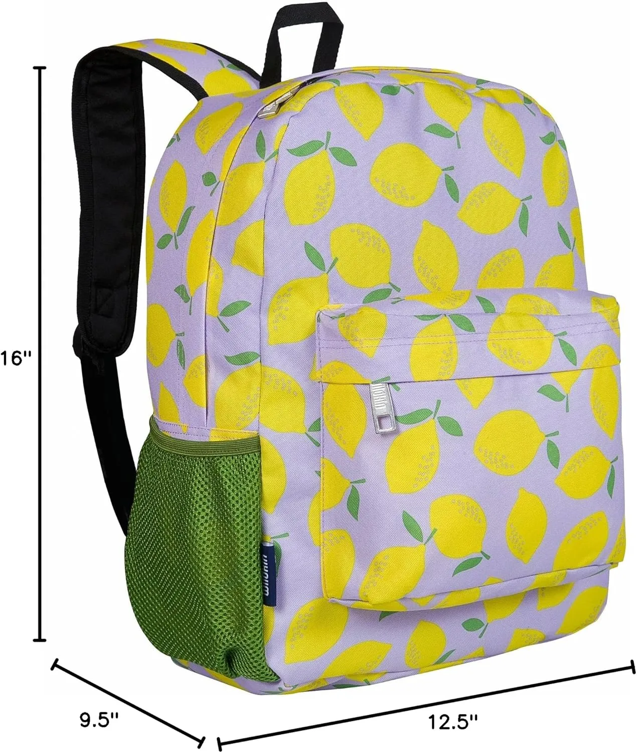 Wildkin 16-inch Kids Backpack – Durable, Padded & Spacious School Bag for Boys & Girls (Lilac Lemonade)