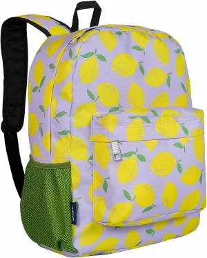 Wildkin 16-inch Kids Backpack – Durable, Padded & Spacious School Bag for Boys & Girls (Lilac Lemonade)