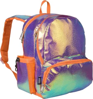 Wildkin 17-inch Kids Backpack – Durable, Lightweight School Bag for Boys & Girls - Orange Shimmer