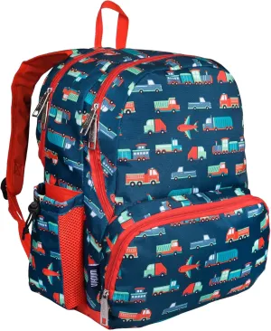 Wildkin 17-inch Kids Backpack – Durable, Lightweight School Bag for Boys & Girls - Transportation
