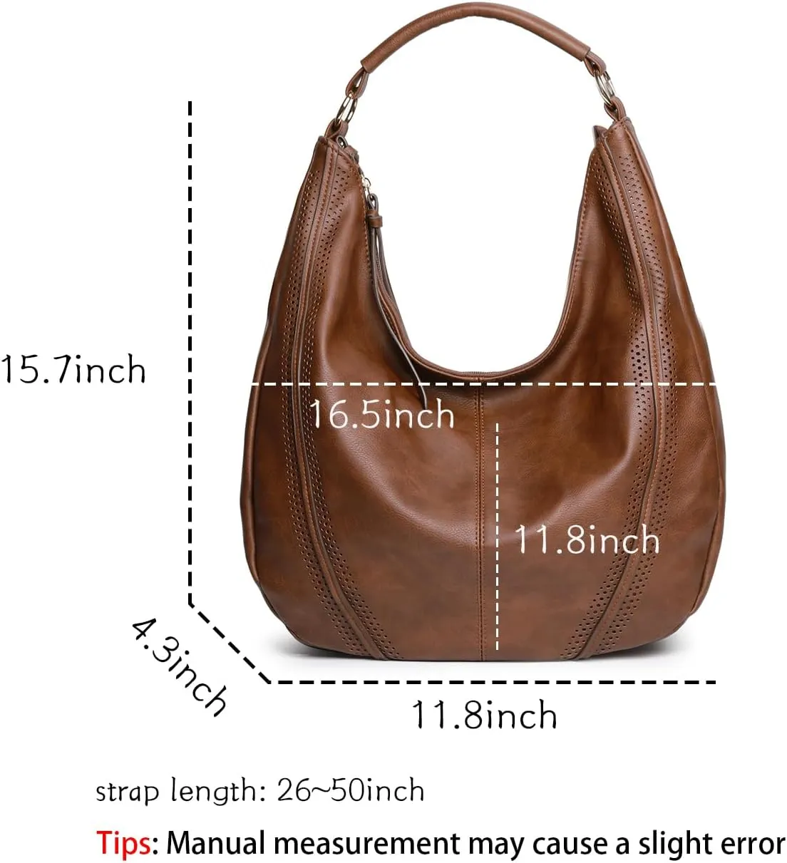 Women Hobo Bags Oversized Leather Handbags PU Crossbody Shoulder Totes Winter Stylish Purses
