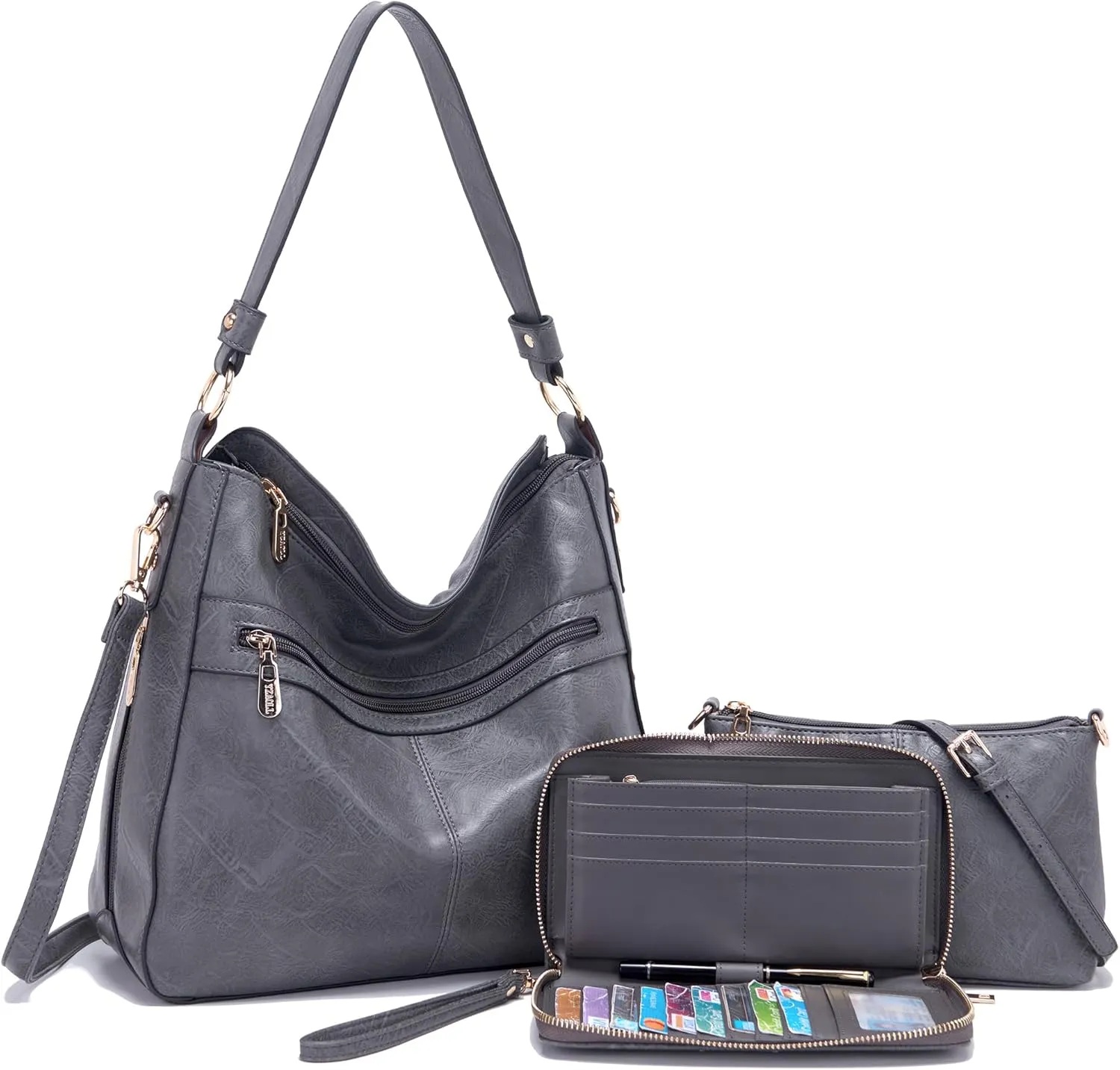 Women Large Crossbody Bags Ladies Satchel Shoulder Handbags Purse and Wallet Set for Women Totes Hobo Purses