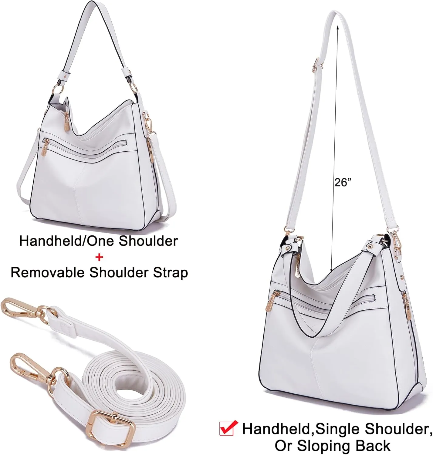 Women Large Crossbody Bags Ladies Satchel Shoulder Handbags Purse and Wallet Set for Women Totes Hobo Purses