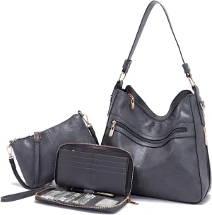 Women Large Crossbody Bags Ladies Satchel Shoulder Handbags Purse and Wallet Set for Women Totes Hobo Purses