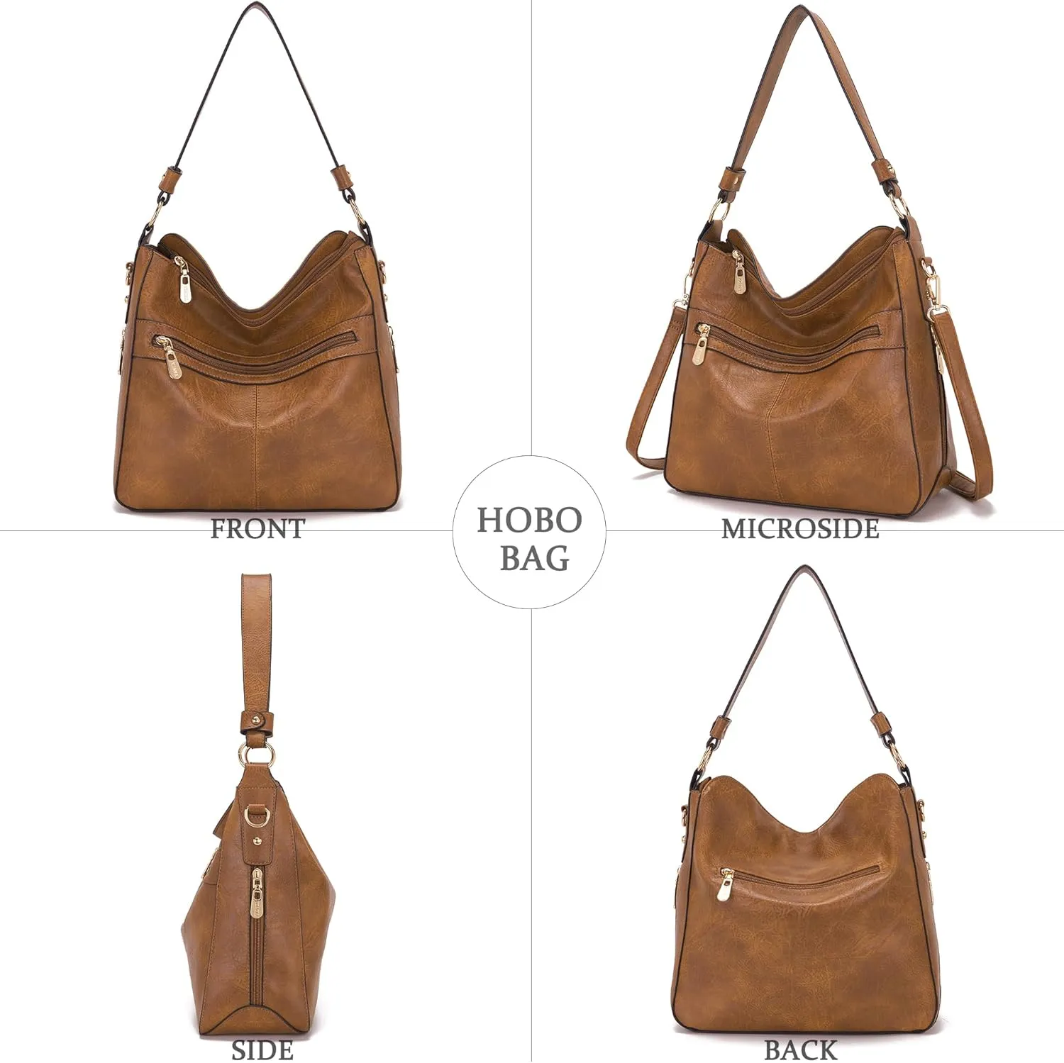 Women Large Crossbody Bags Ladies Satchel Shoulder Handbags Purse and Wallet Set for Women Totes Hobo Purses