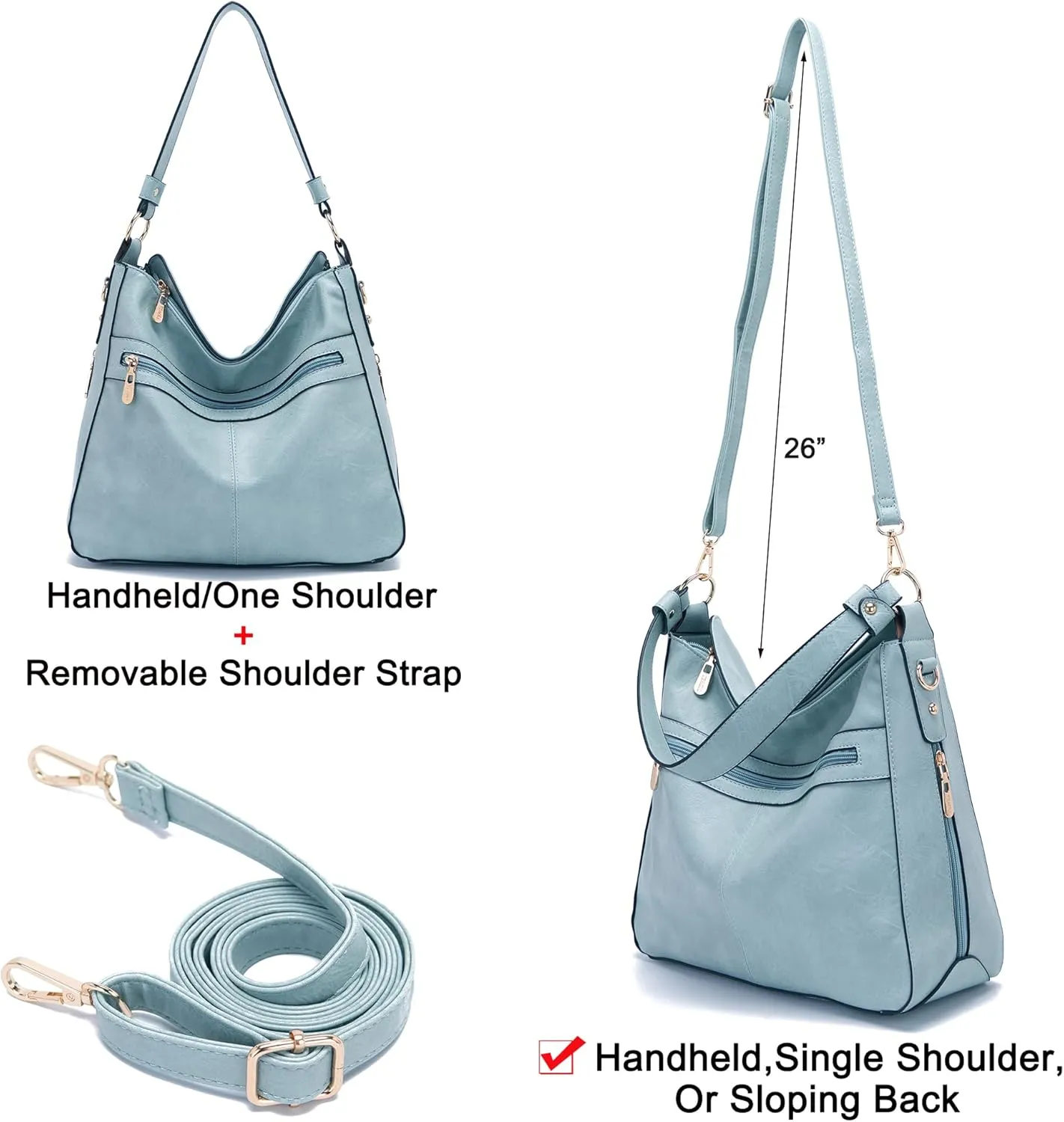 Women Large Crossbody Bags Ladies Satchel Shoulder Handbags Purse and Wallet Set for Women Totes Hobo Purses