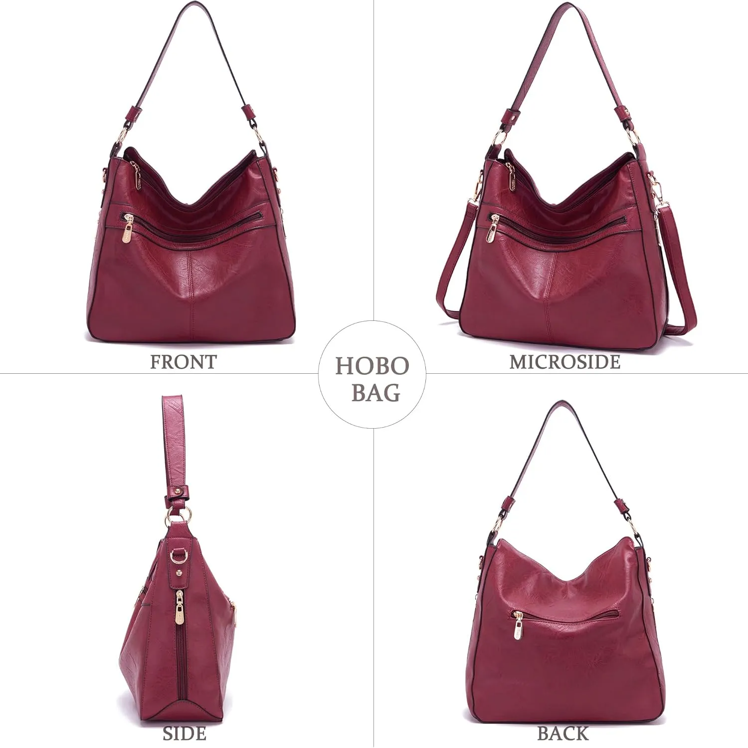 Women Large Crossbody Bags Ladies Satchel Shoulder Handbags Purse and Wallet Set for Women Totes Hobo Purses