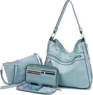 Women Large Crossbody Bags Ladies Satchel Shoulder Handbags Purse and Wallet Set for Women Totes Hobo Purses