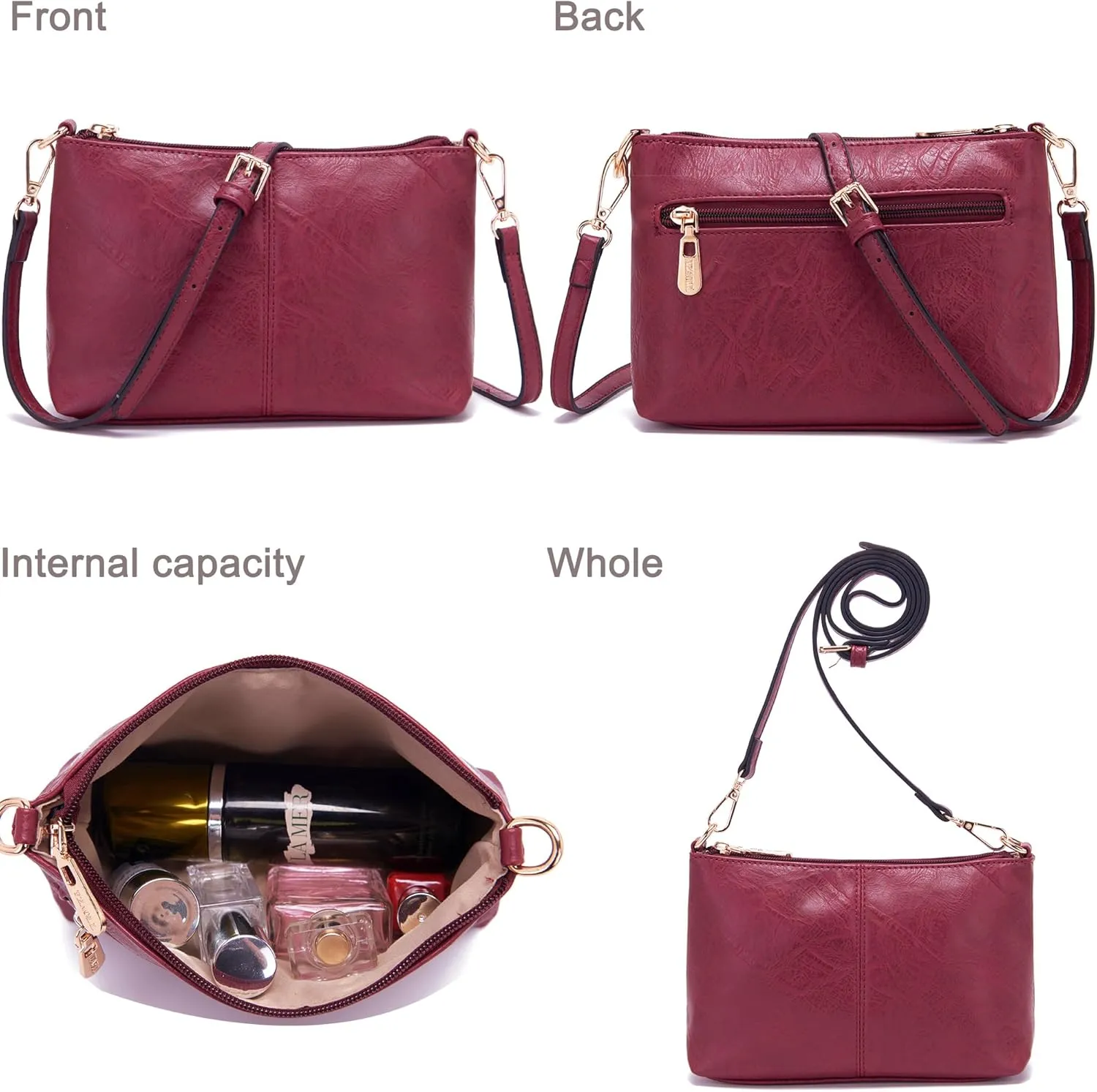 Women Large Crossbody Bags Ladies Satchel Shoulder Handbags Purse and Wallet Set for Women Totes Hobo Purses