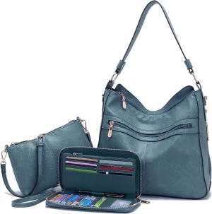 Women Large Crossbody Bags Ladies Satchel Shoulder Handbags Purse and Wallet Set for Women Totes Hobo Purses