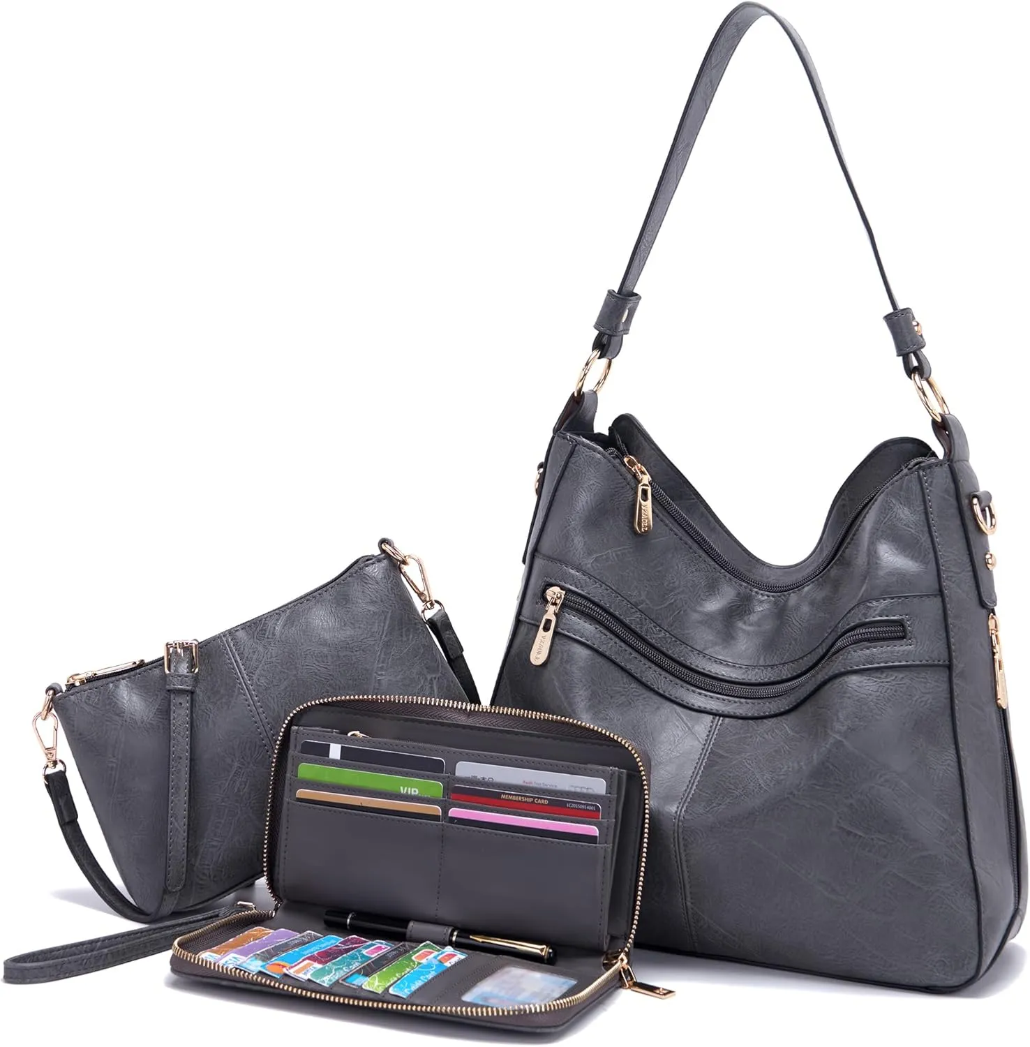 Women Large Crossbody Bags Ladies Satchel Shoulder Handbags Purse and Wallet Set for Women Totes Hobo Purses