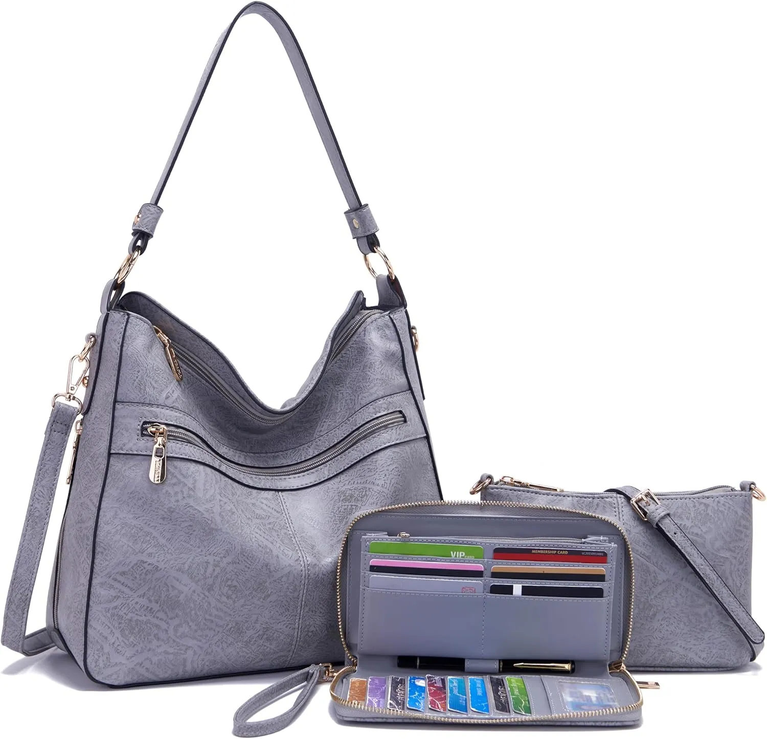 Women Large Crossbody Bags Ladies Satchel Shoulder Handbags Purse and Wallet Set for Women Totes Hobo Purses