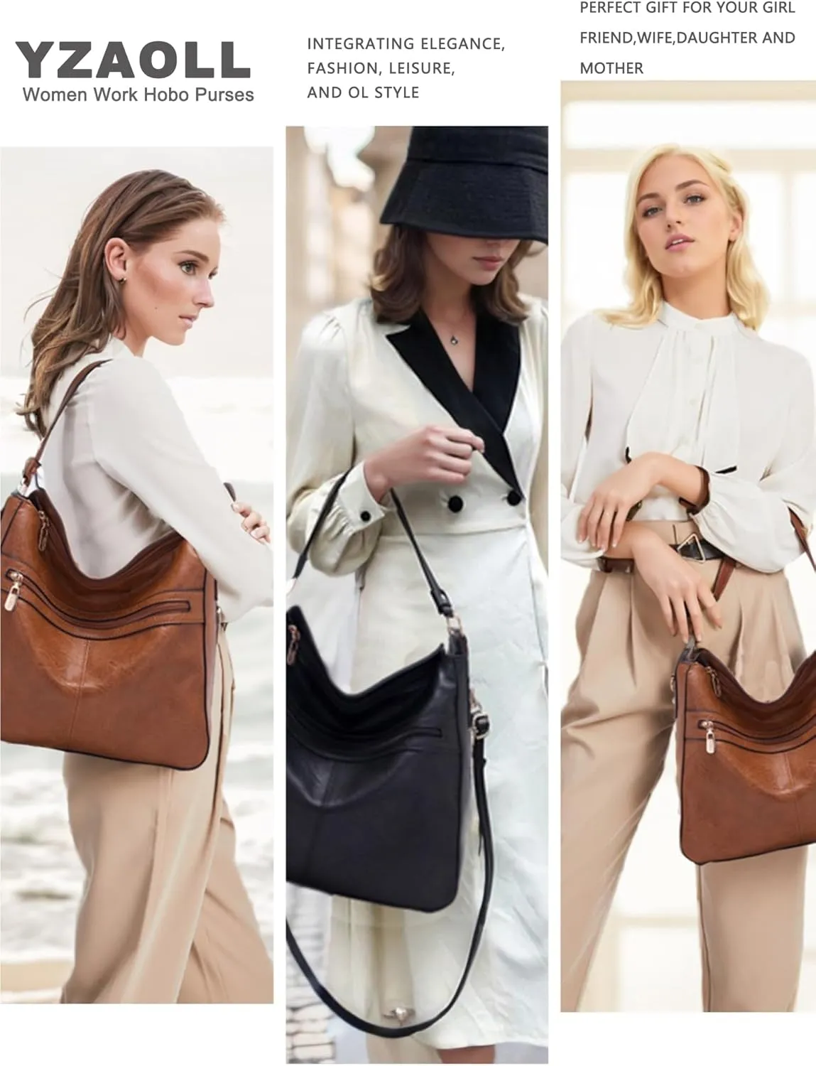 Women Large Crossbody Bags Ladies Satchel Shoulder Handbags Purse and Wallet Set for Women Totes Hobo Purses