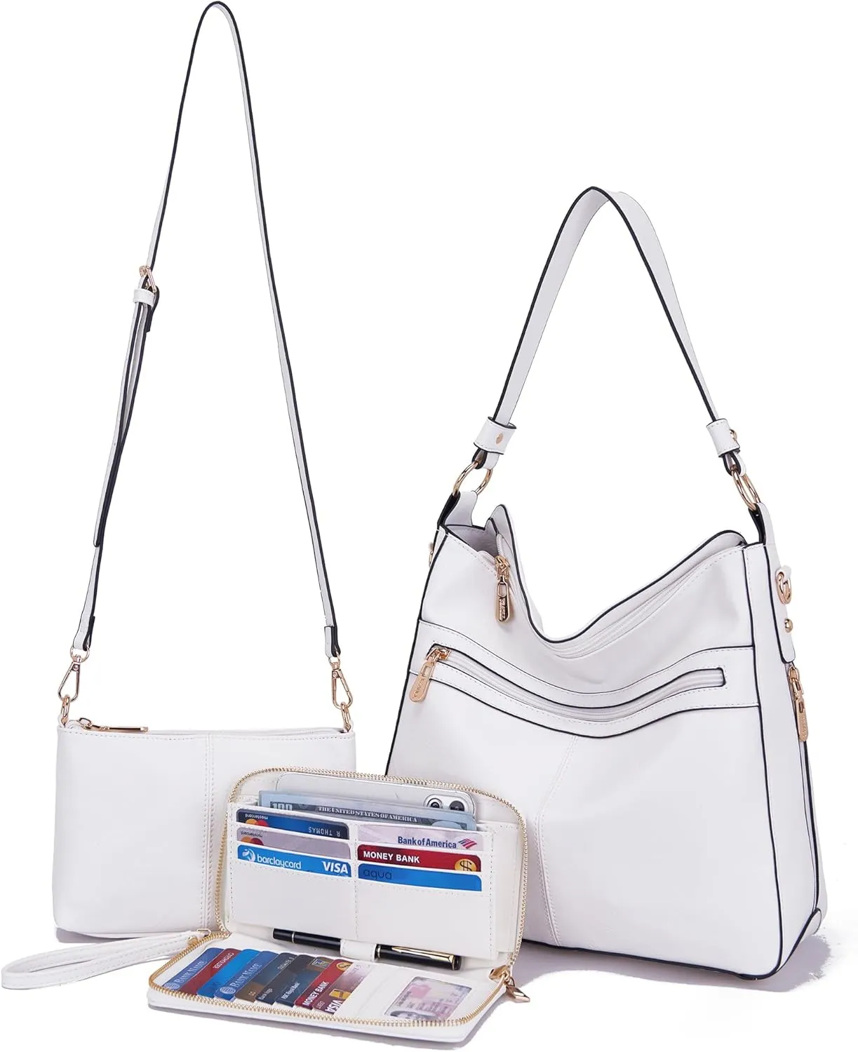 Women Large Crossbody Bags Ladies Satchel Shoulder Handbags Purse and Wallet Set for Women Totes Hobo Purses