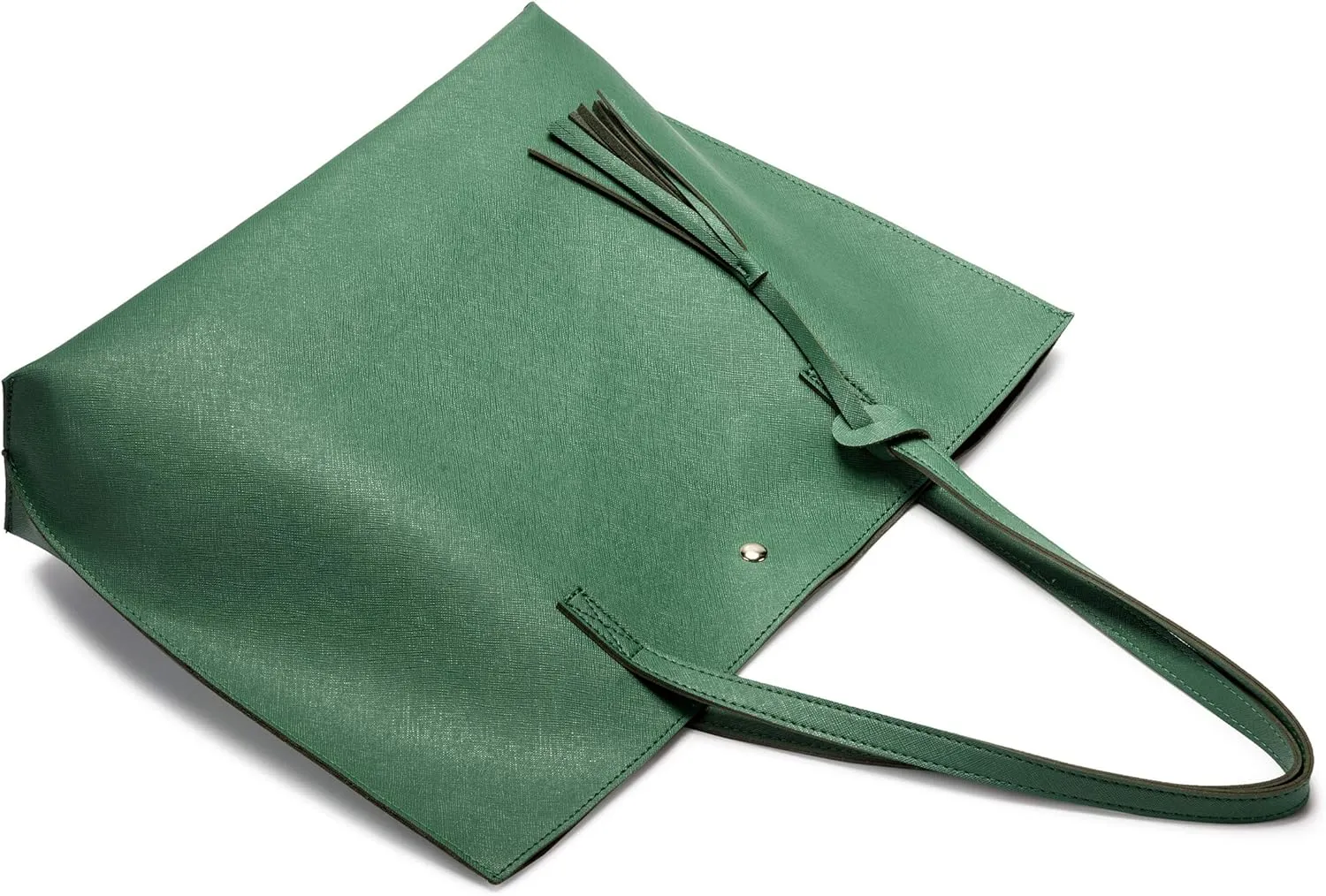 Women Tote Bags Top Handle Satchel Handbags PU Faux Leather Tote Bag with Tassel Shoulder Purse