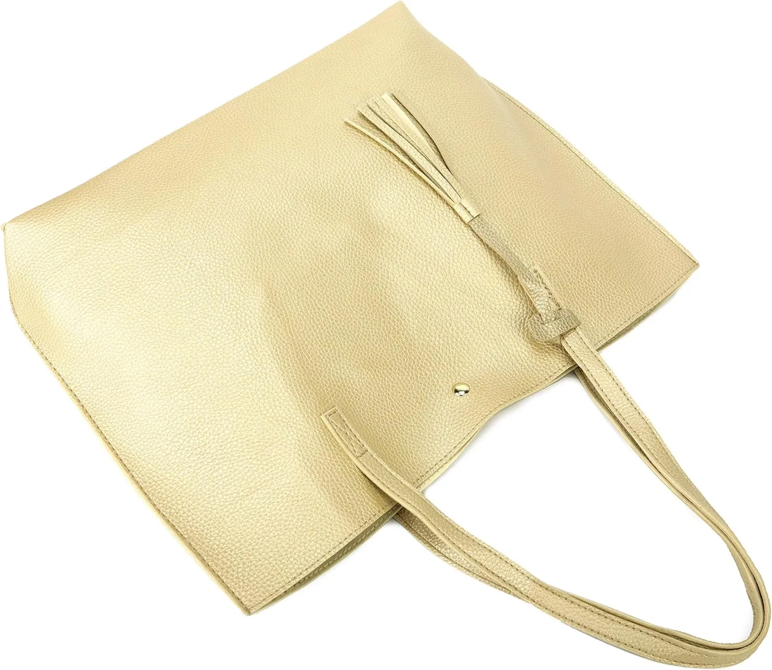 Women Tote Bags Top Handle Satchel Handbags PU Faux Leather Tote Bag with Tassel Shoulder Purse