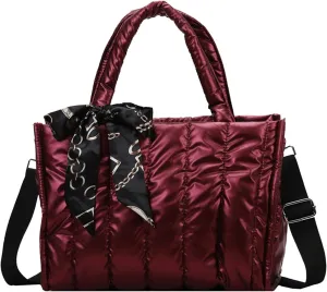 Women's Classic Satchel Bags Genuine Leather Crossbody Bags for Women Trendy Waterproof Cross Body Bag(Red)