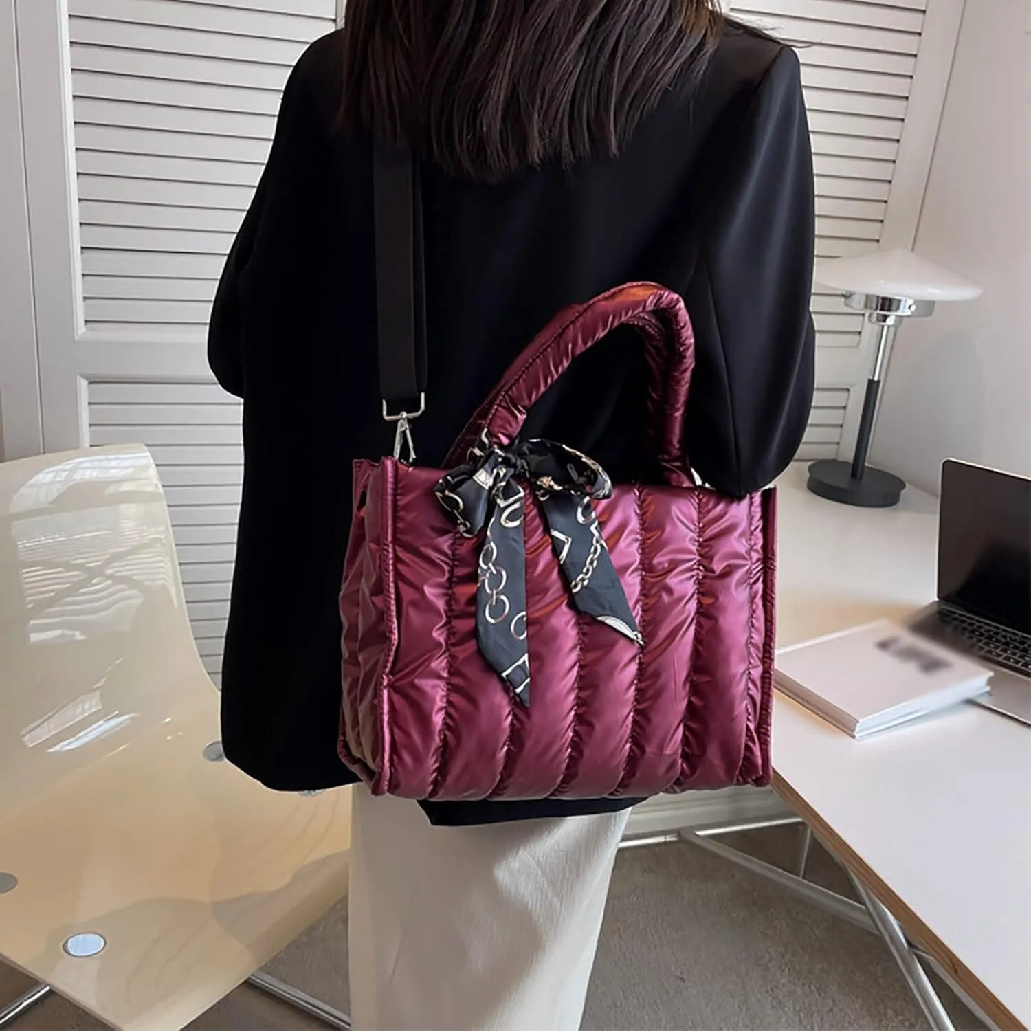 Women's Classic Satchel Bags Genuine Leather Crossbody Bags for Women Trendy Waterproof Cross Body Bag(Red)