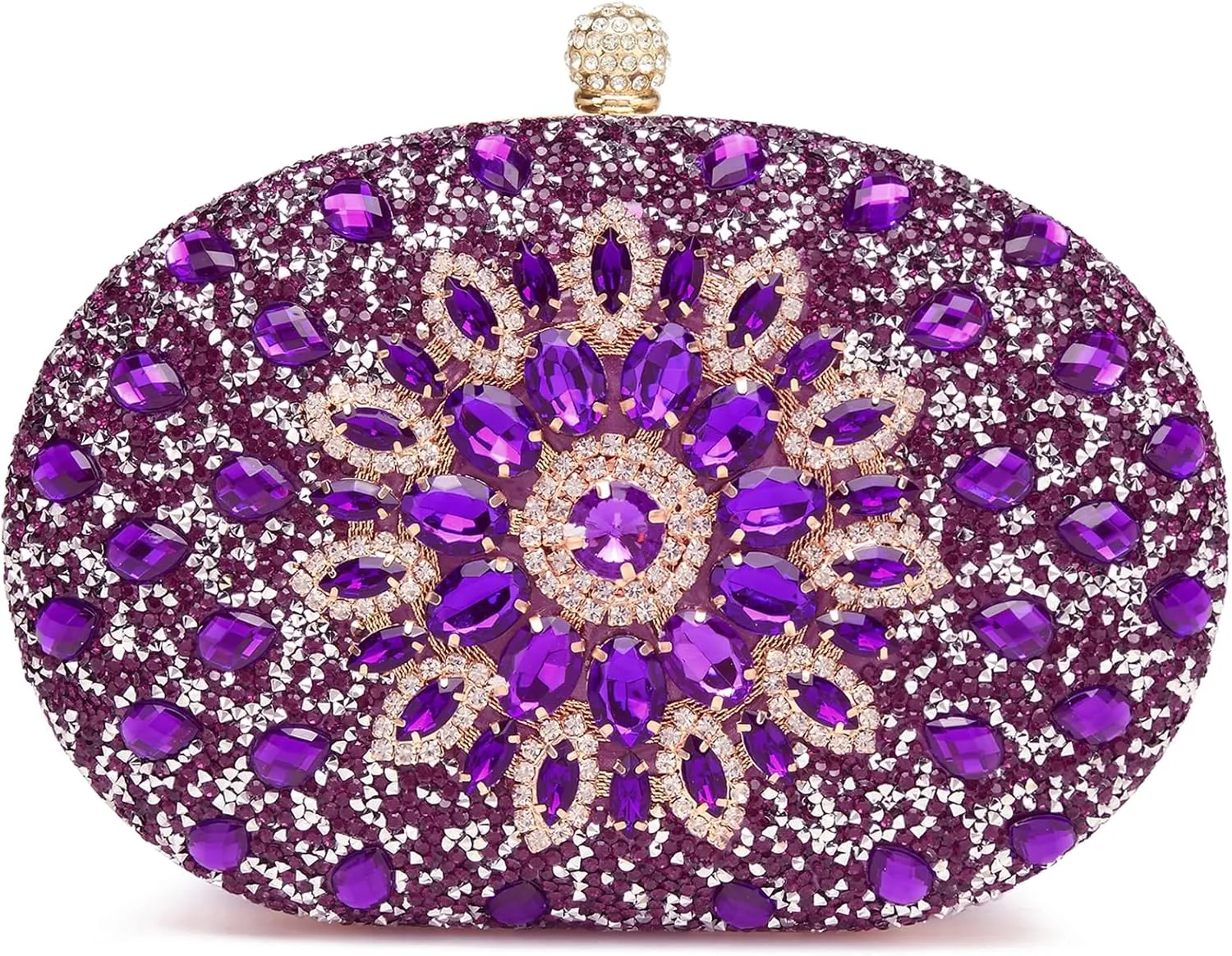 Women's Evening Bags Sparkly Rhinestone Clutch Purses Luxury Handbags