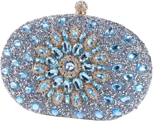 Women's Evening Bags Sparkly Rhinestone Clutch Purses Luxury Handbags
