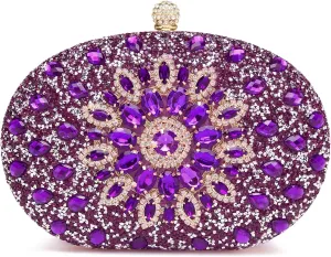 Women's Evening Bags Sparkly Rhinestone Clutch Purses Luxury Handbags