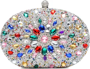 Women's Evening Bags Sparkly Rhinestone Clutch Purses Luxury Handbags