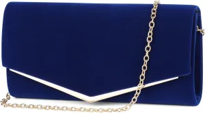 Womens Evening Clutch Bag Ladies Prom Bridal Wedding Handbag Party Purse with Detachable Chain