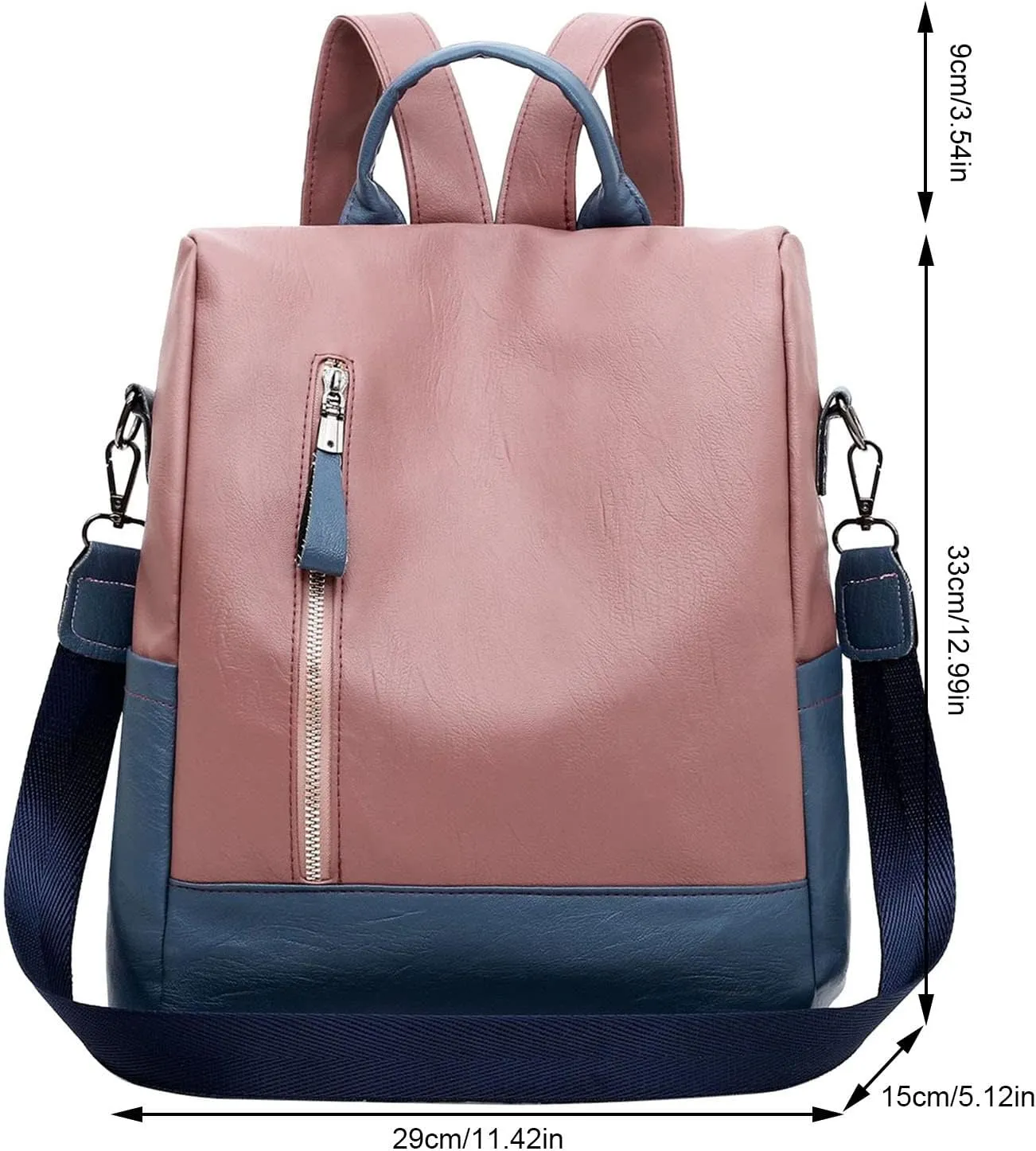 Women's Function Casual Backpack Casual Messenger Crossbody Bags Versatile Bags Day Packs Lightweight for Women