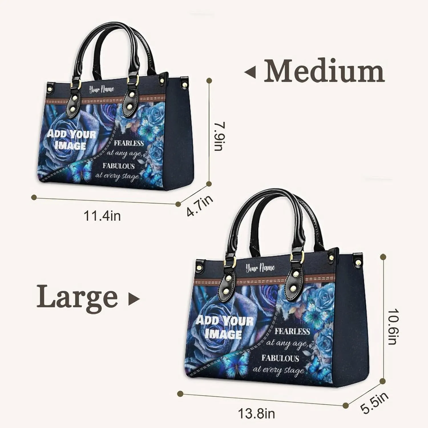 Womens Handbag - Flowers Tote Bags for Women gifts - Shoulder Purses for Shopping Daily Use - PU Leather Bag