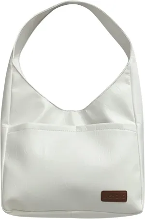 Women's Pleated Hobo Shoulder Bag Pu Leather Clutch Handbag Unisex Hobo