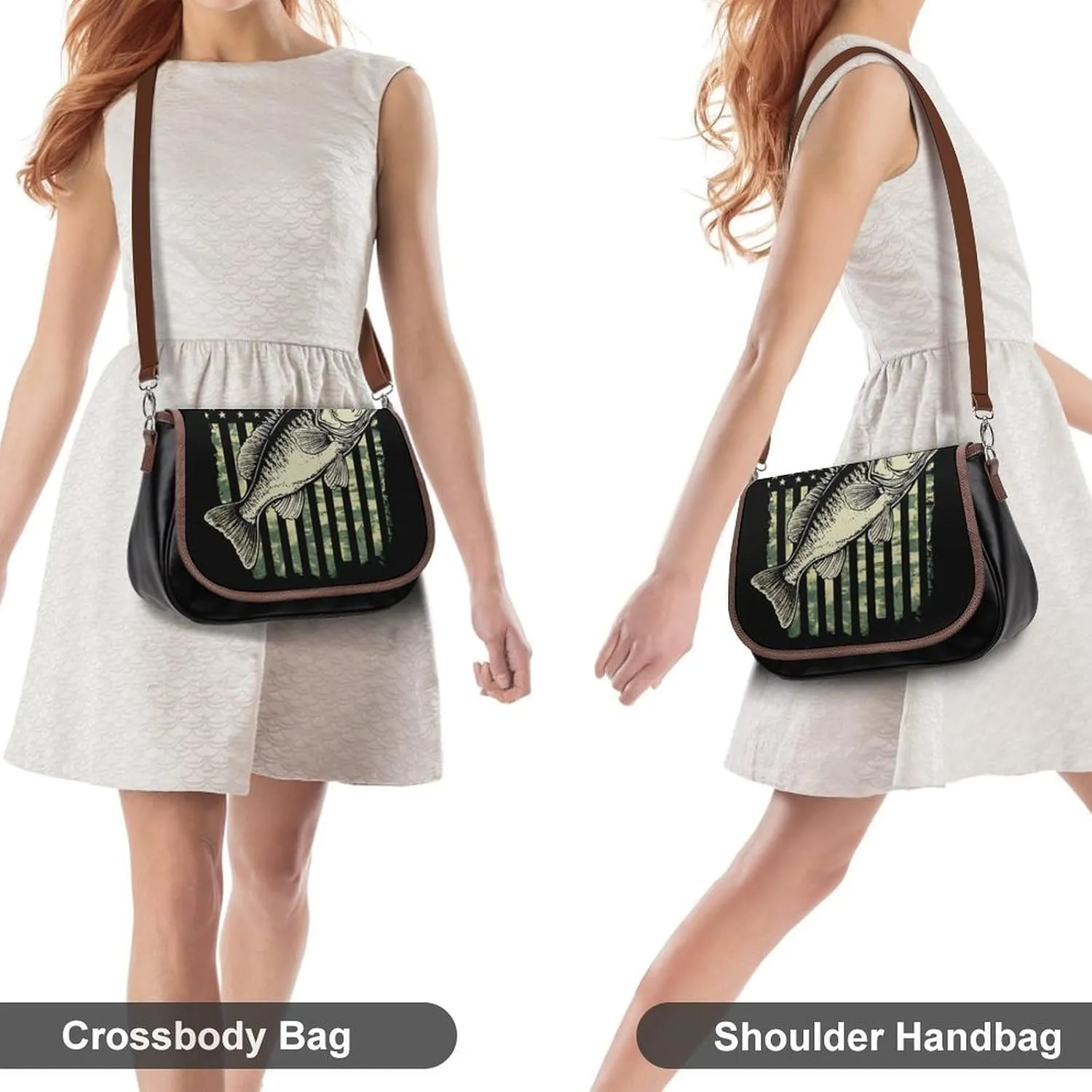 Womens PU Leather Crossbody Bag Lightweight Cellphone Purse Handbags with Adjustable Strap