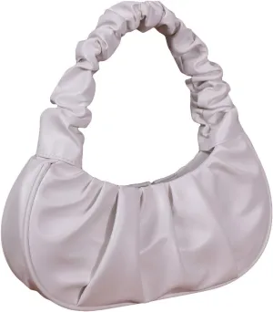 Women's Y2k Ruched Small Underarm Bags Top Handle Crescent Shoulder Handbags Elegant Small Purse