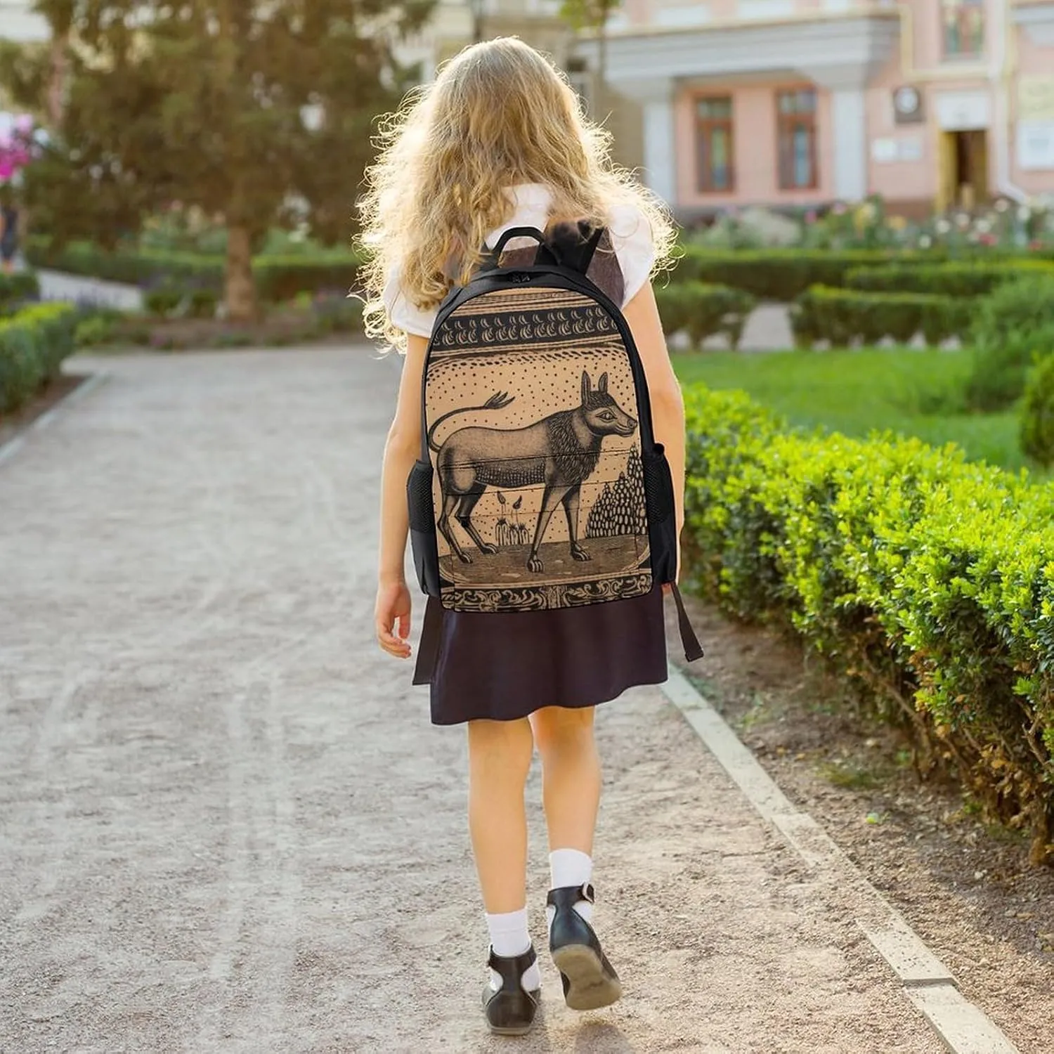 Woodcut Style Animals Laptop Backpacks for Women Travel Backpack Casual Daypack Hiking Backpack Business Backpack