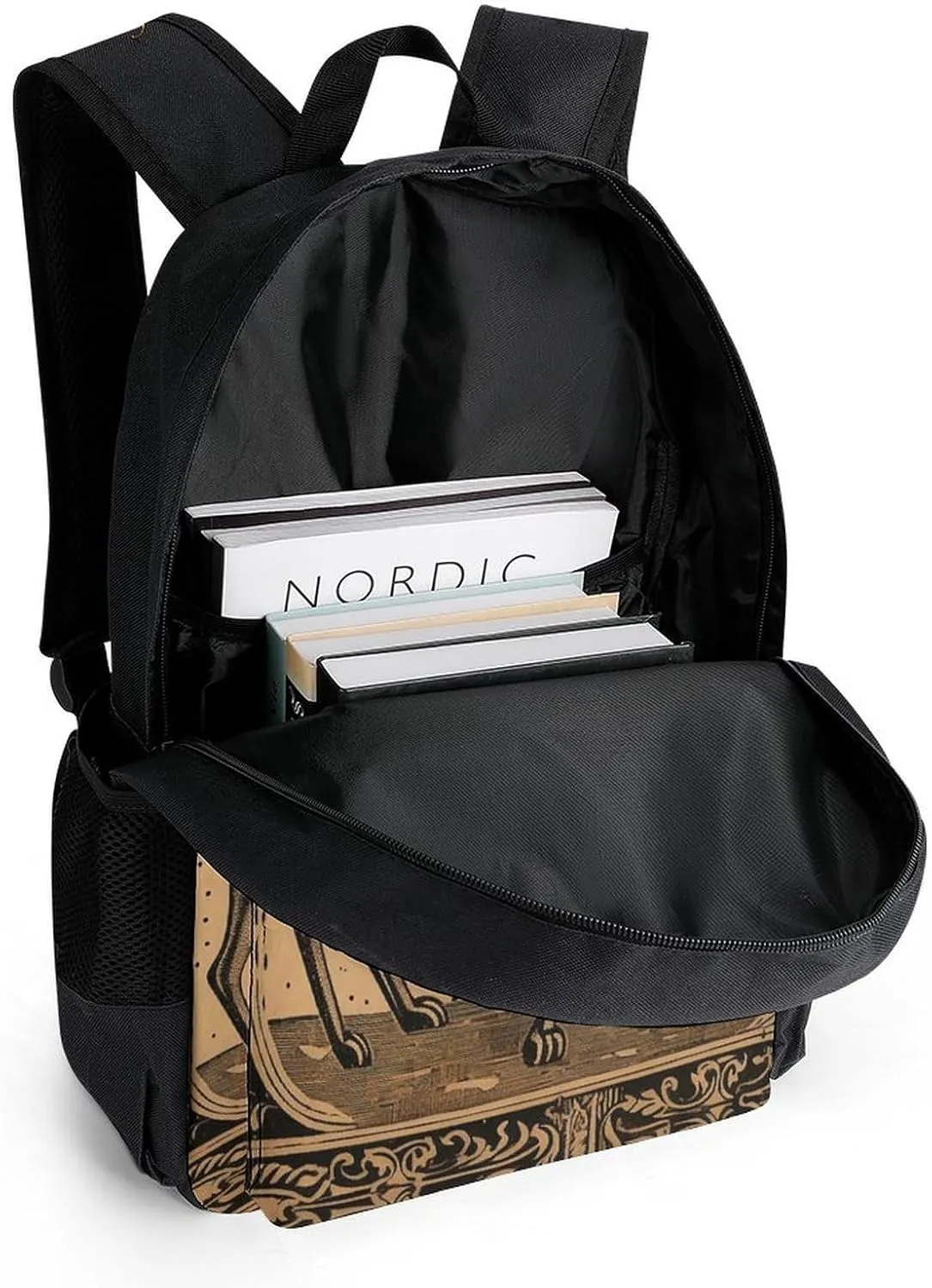 Woodcut Style Animals Laptop Backpacks for Women Travel Backpack Casual Daypack Hiking Backpack Business Backpack