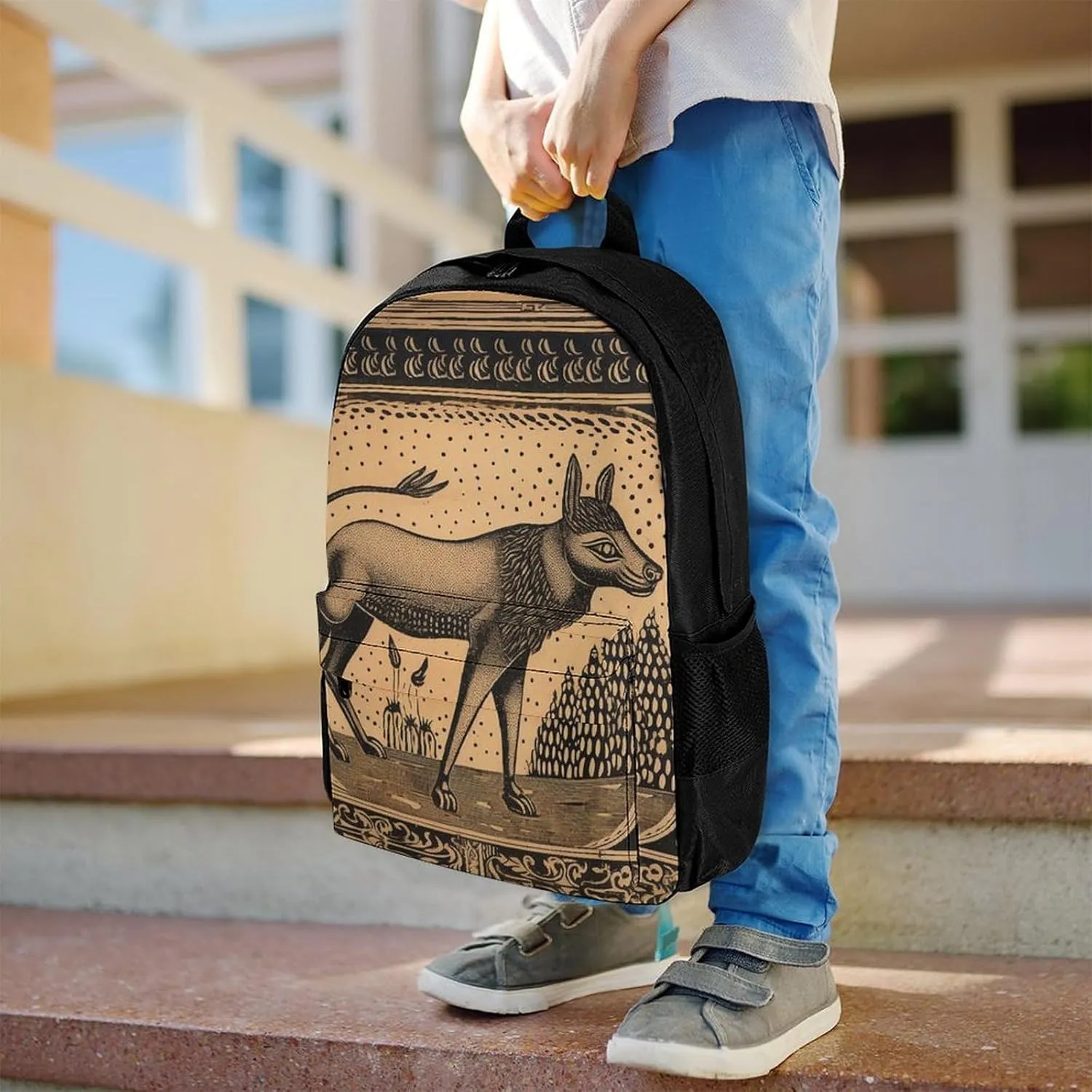 Woodcut Style Animals Laptop Backpacks for Women Travel Backpack Casual Daypack Hiking Backpack Business Backpack