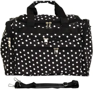 World Traveler Dots 22" Carry-On Duffel Bag – Lightweight, Durable Polyester with Adjustable Shoulder Strap