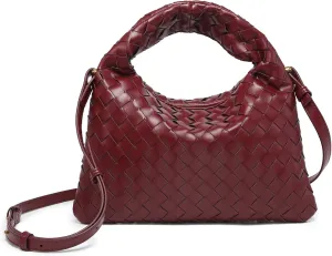 Woven Handbag Woven Crossbody Bag for Women - Women's Top-handle Handbags - Fashion Vegan Leather Purse Small Braided Bag