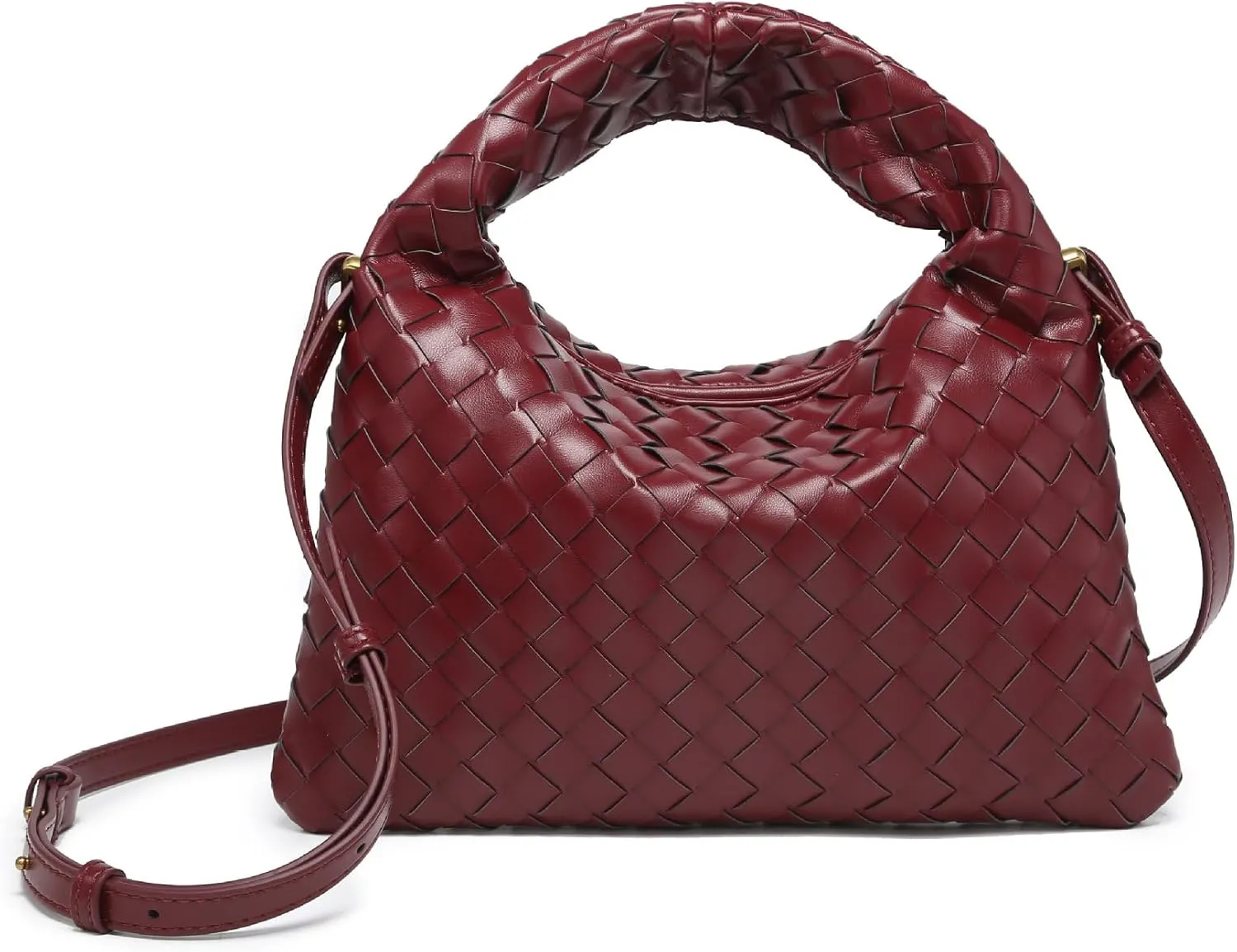 Woven Handbag Woven Crossbody Bag for Women - Women's Top-handle Handbags - Fashion Vegan Leather Purse Small Braided Bag