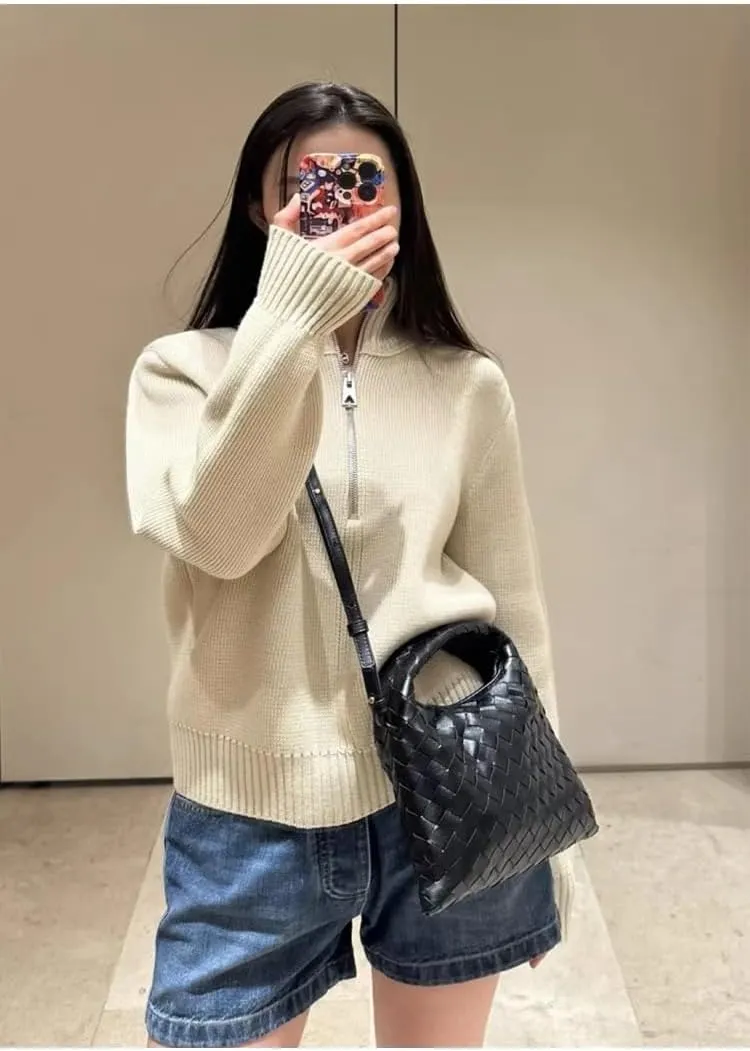 Woven Handbag Woven Crossbody Bag for Women - Women's Top-handle Handbags - Fashion Vegan Leather Purse Small Braided Bag
